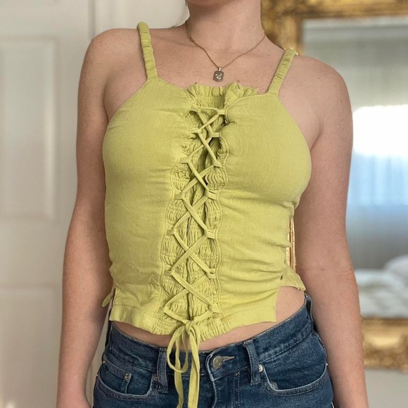 Free People Tie Front Top - Picture 3 of 3